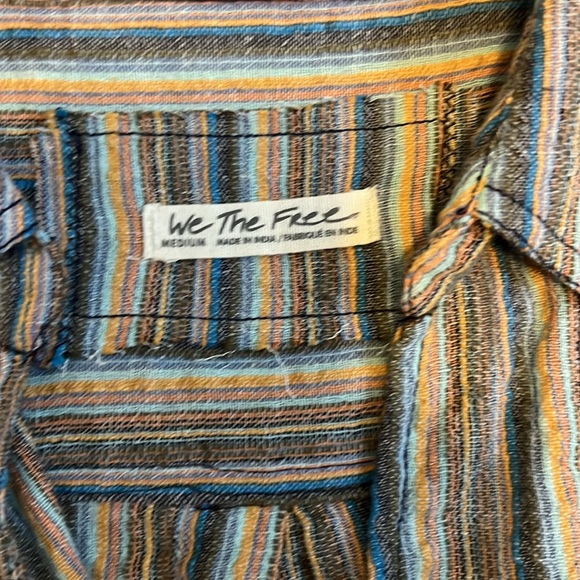 127 Free People - We The Free Button Down sz M - Picture 4 of 11